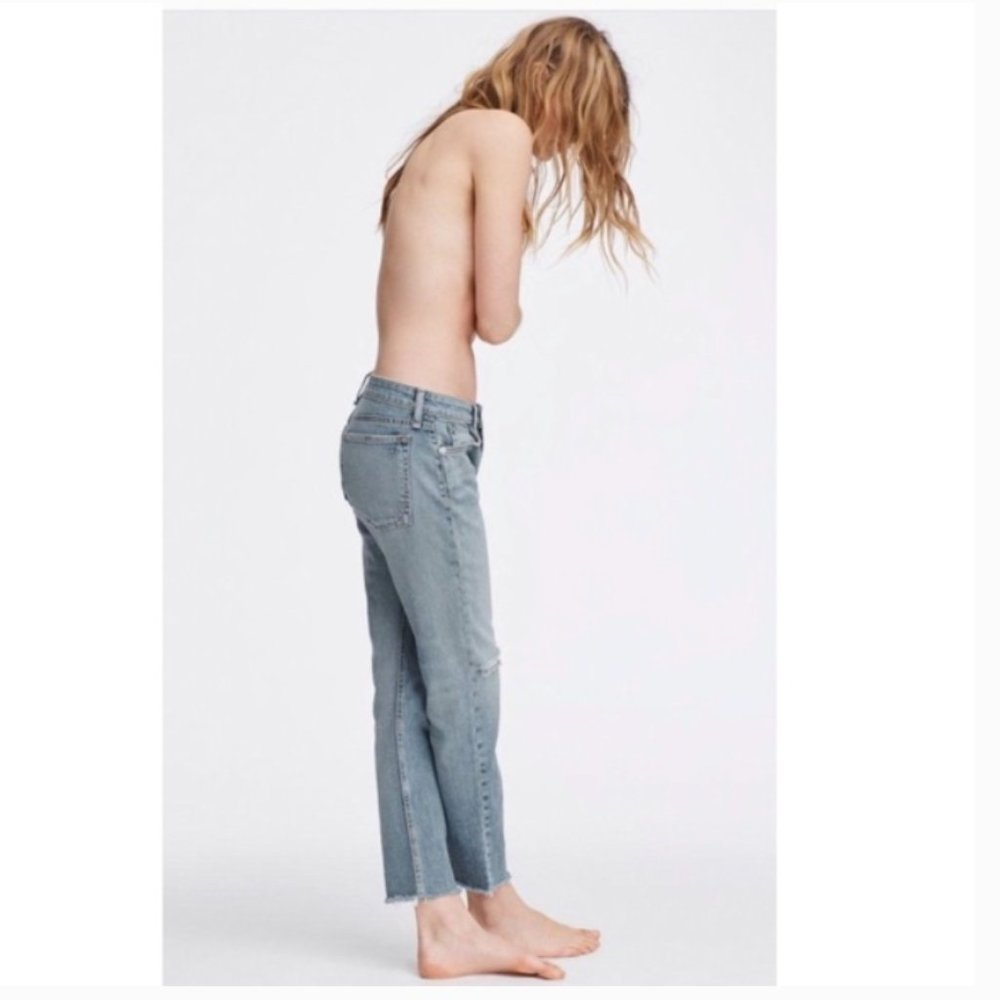 Rag & Bone Dre Low-Rise Ankle Slim Boyfriend Jeans - Picture 3 of 7